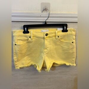 NWT- LOFT Fresh Cut High Rise Cut Off Denim Frayed Hem Shorts